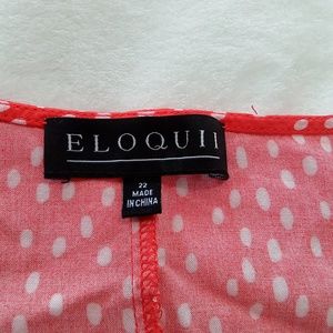Eloquii. Size: 22. Color: Red/white